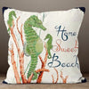 Beach Quotes Set of 4 Pillow Covers