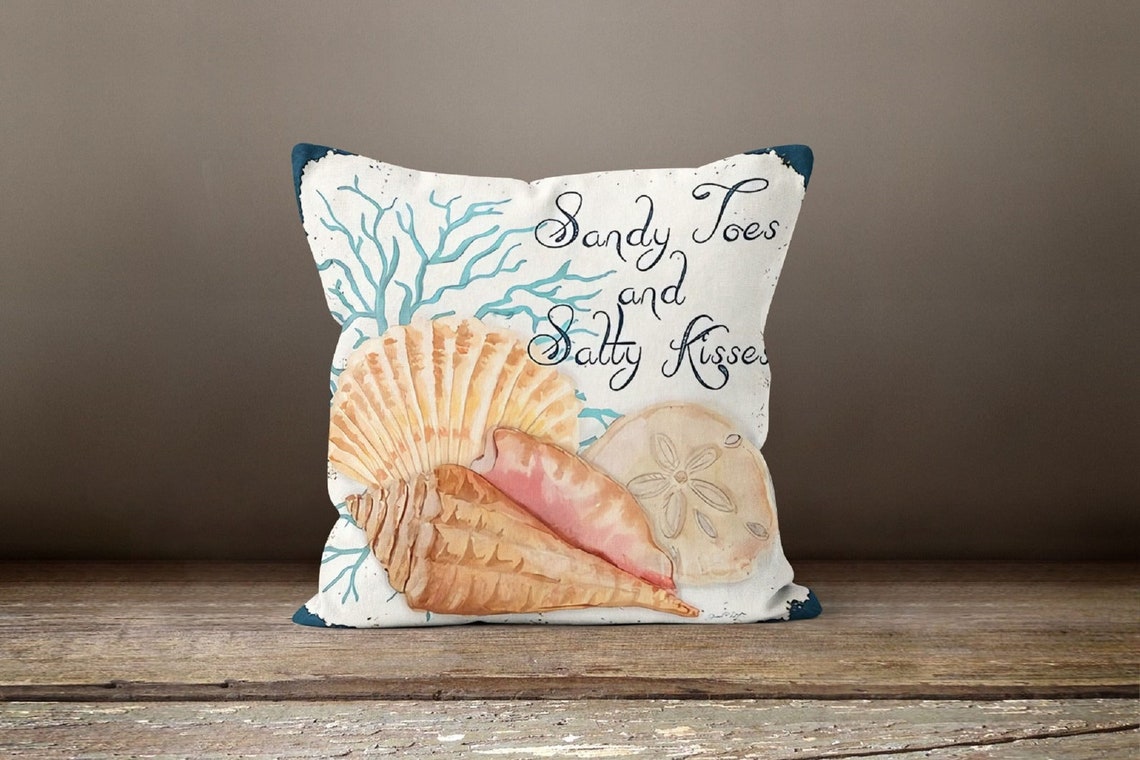 Beach Quotes Set of 4 Pillow Covers