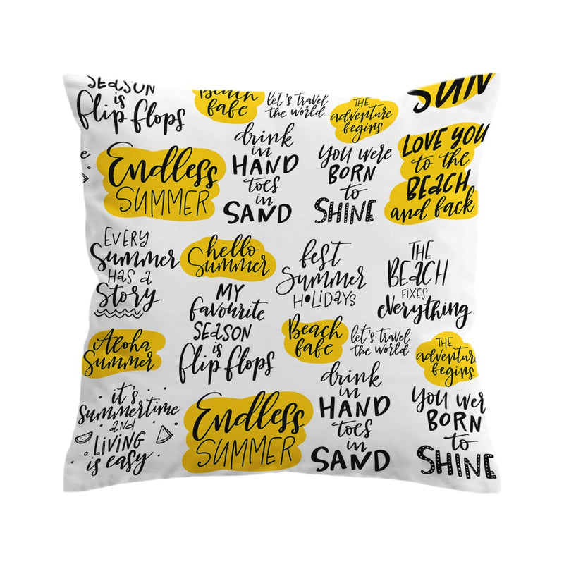 Beach Quotes Pillow Cover