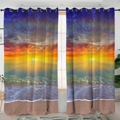 Beach Sunset Curtains