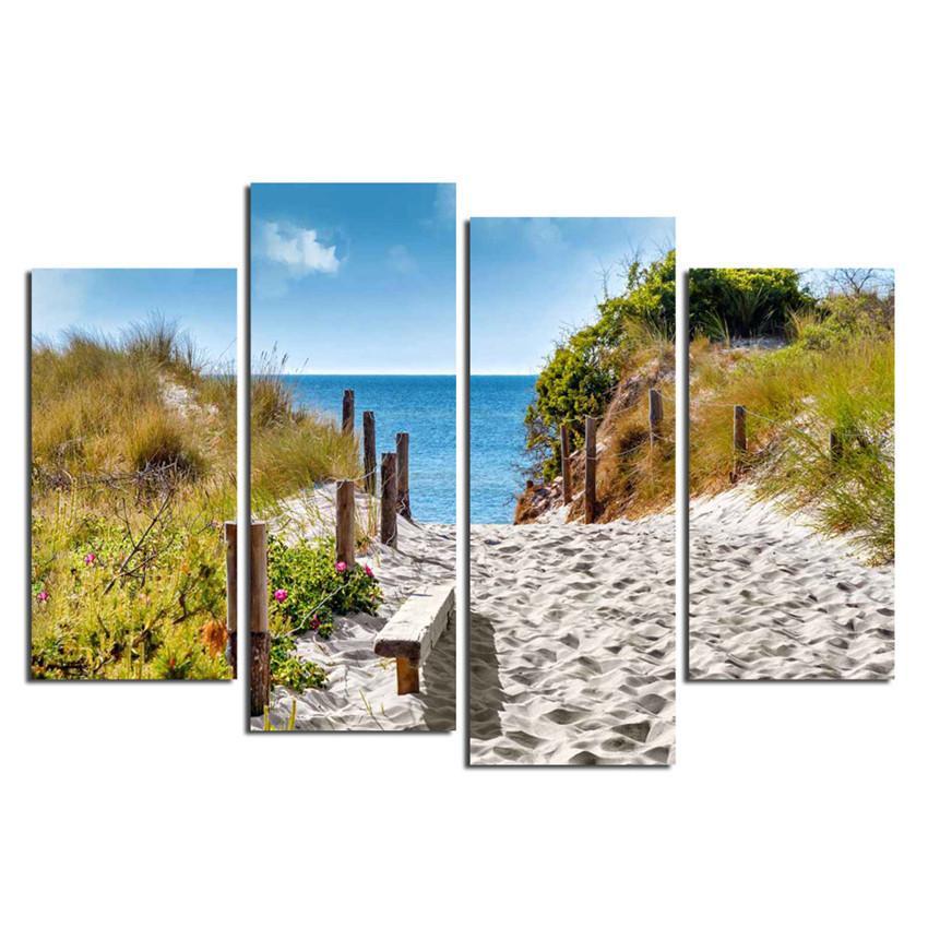 Beach Walk Canvas Print