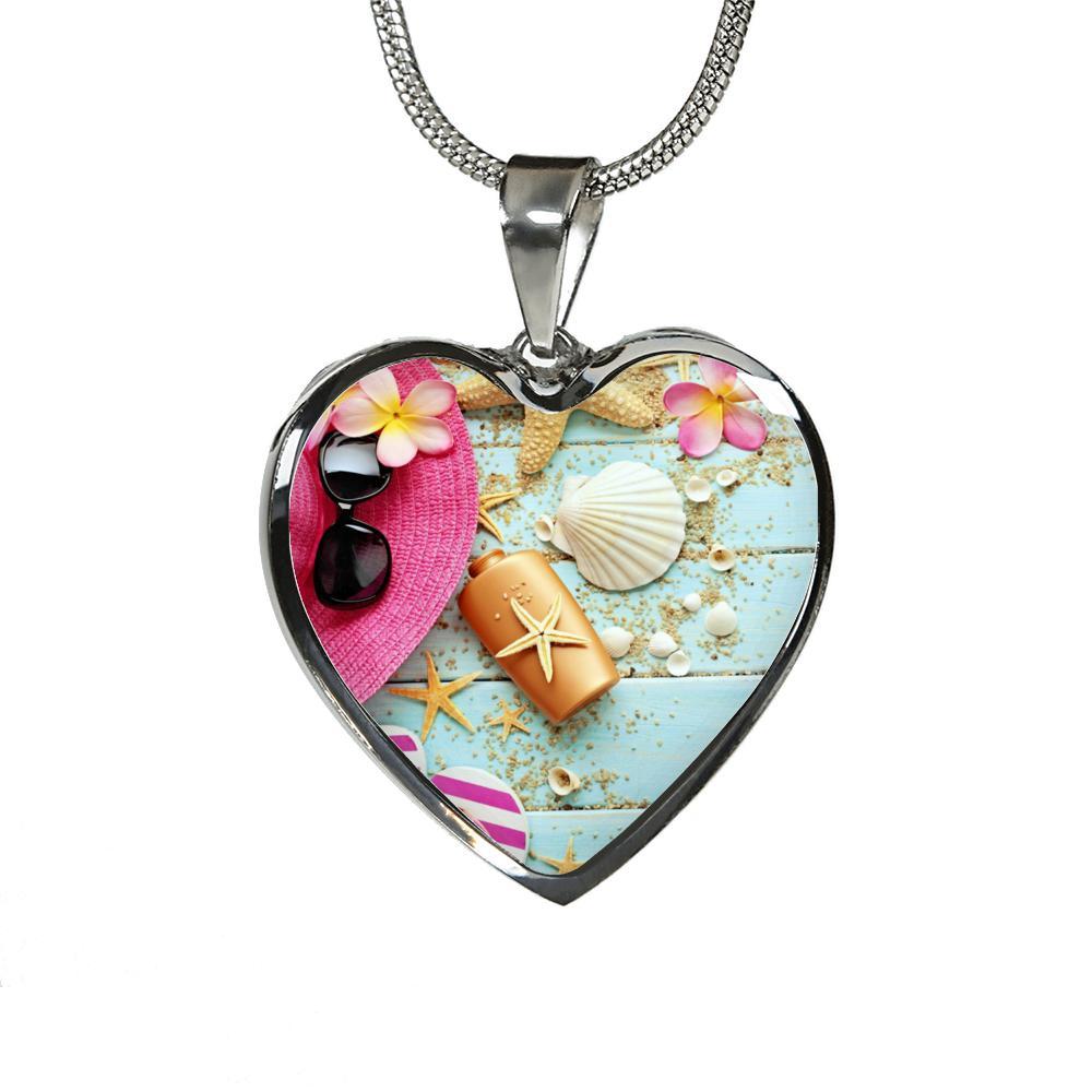 Beachy Set Heart Necklace