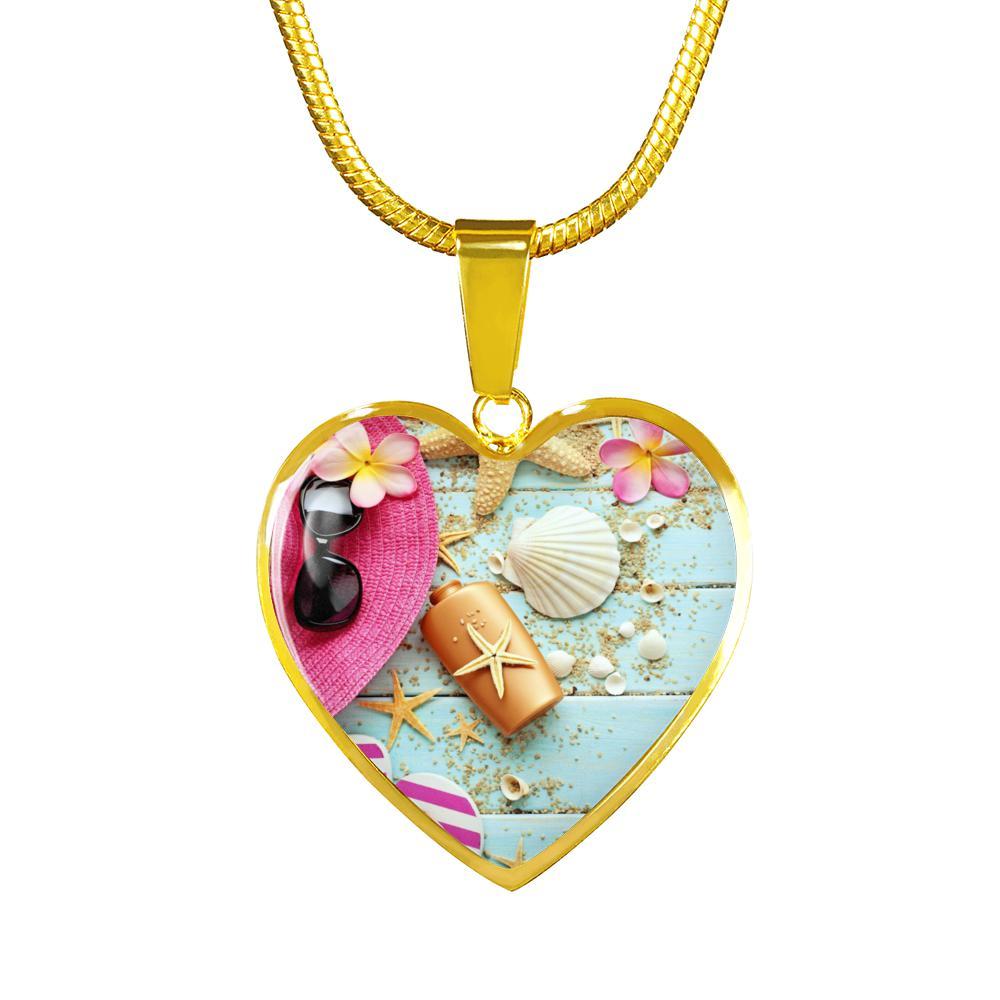 Beachy Set Heart Necklace