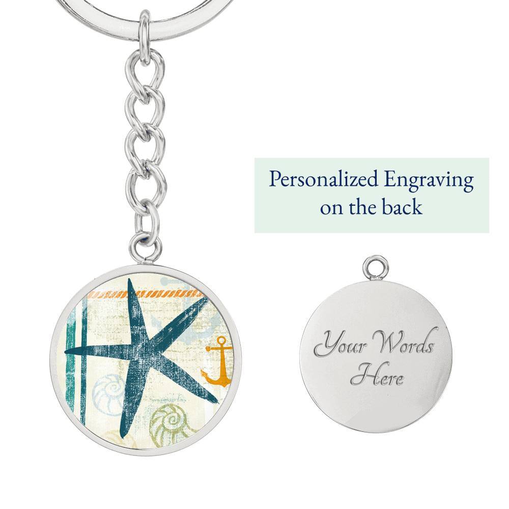 Beachy Starfish Keychain