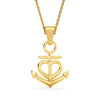 Best Friends Anchor and Heart Necklace