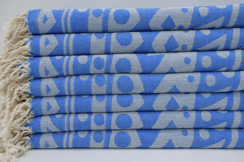 Blue Mandala 100% Cotton Towel