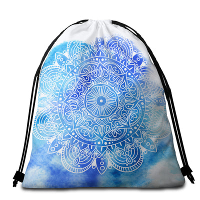 Mandala Hues Towel + Backpack