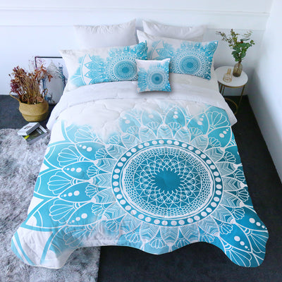 Bohemian Blues Quilt Set