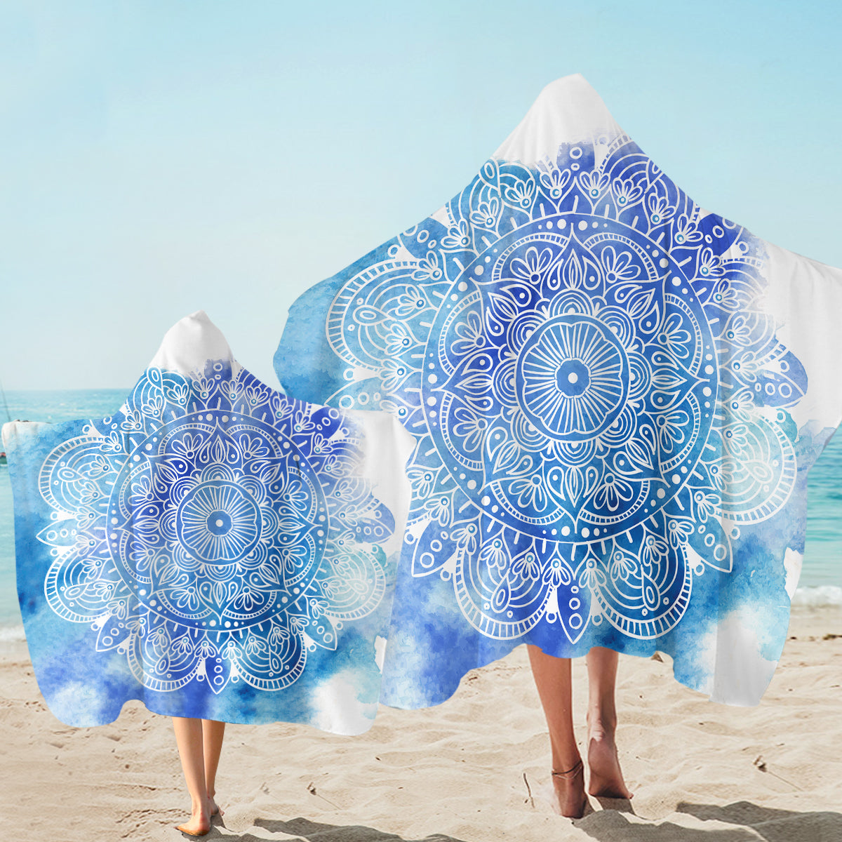 Mandala Hues Hooded Towel