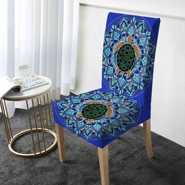 Blue slipcover dining chair hot sale