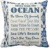Blue Ocean Sign Pillow Cover