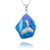 Blue Opal Necklace with Sterling Silver Whale Tail
