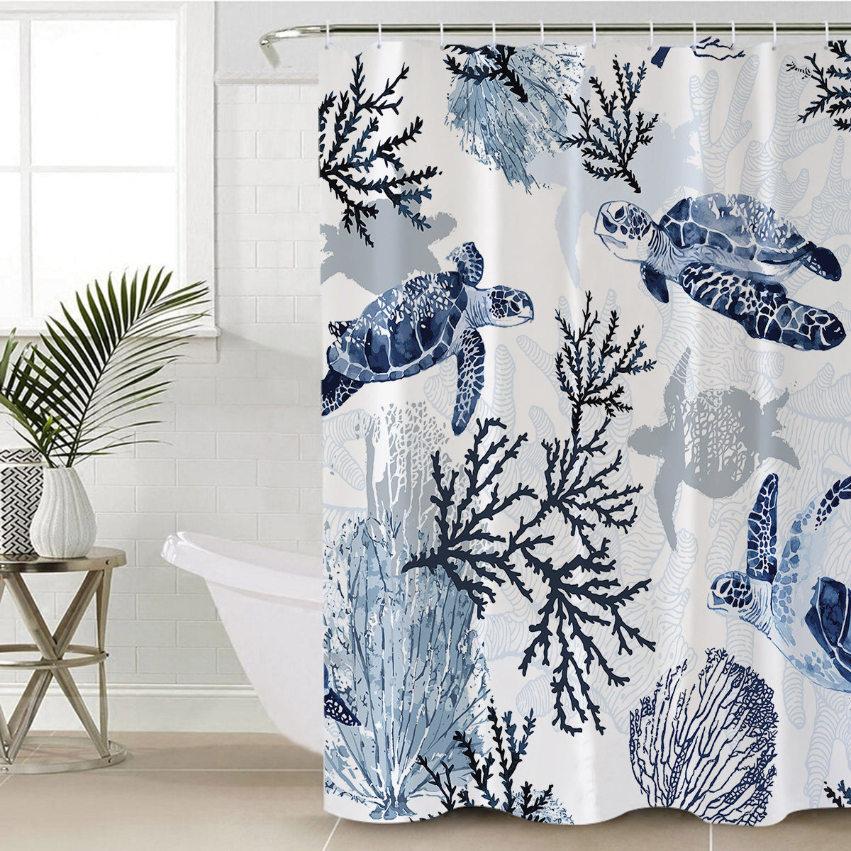 Sea Turtle Wonders Shower Curtain