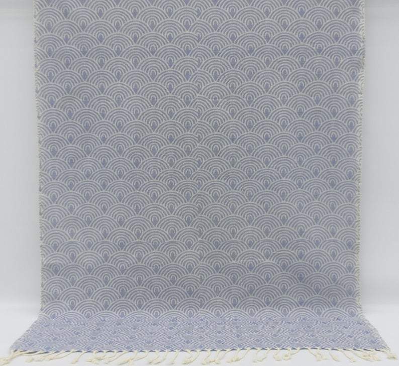 Blue Waves 100% Cotton Towel