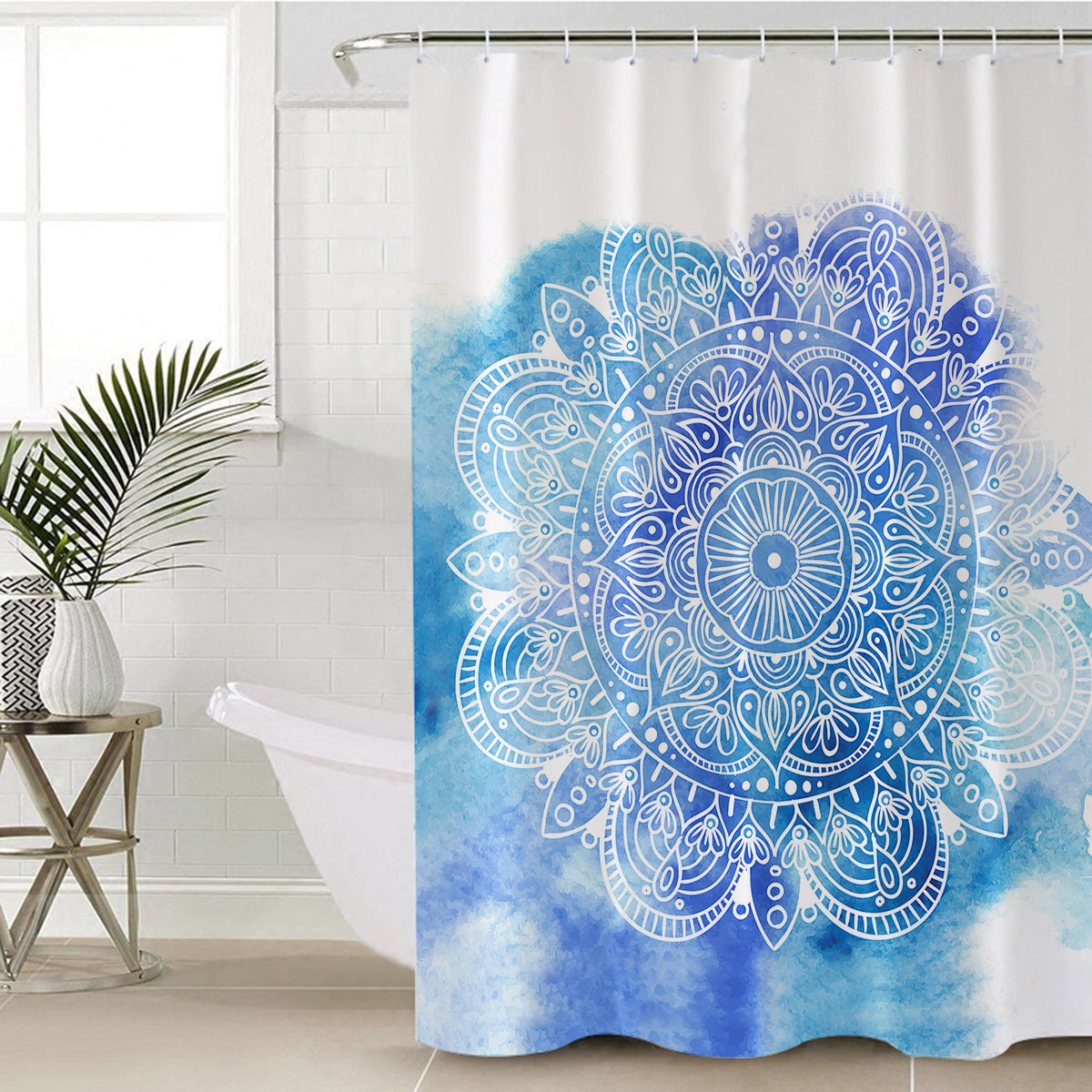 Mandala Hues Shower Curtain
