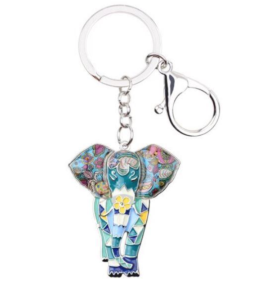 Boho Beach - Enamel Pendant Key Ring