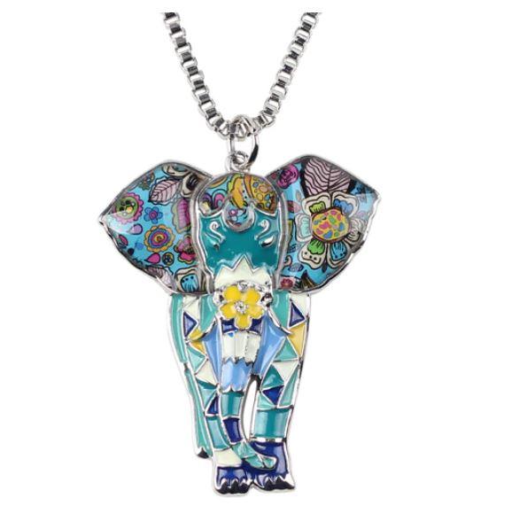 Boho Beach - Enamel Pendant Necklace