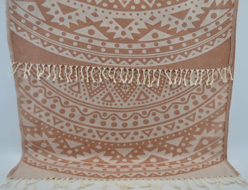 Brown Mandala 100% Cotton Towel