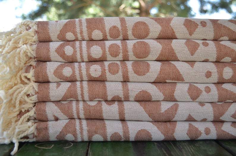Brown Mandala 100% Cotton Towel