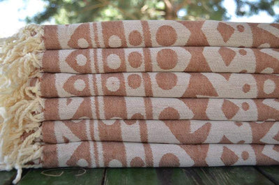 Brown Mandala 100% Cotton Towel