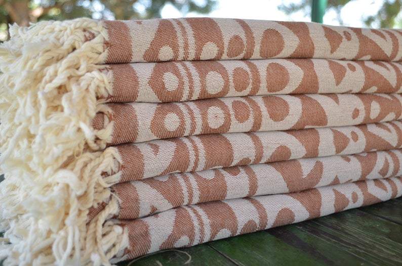 Brown Mandala 100% Cotton Towel
