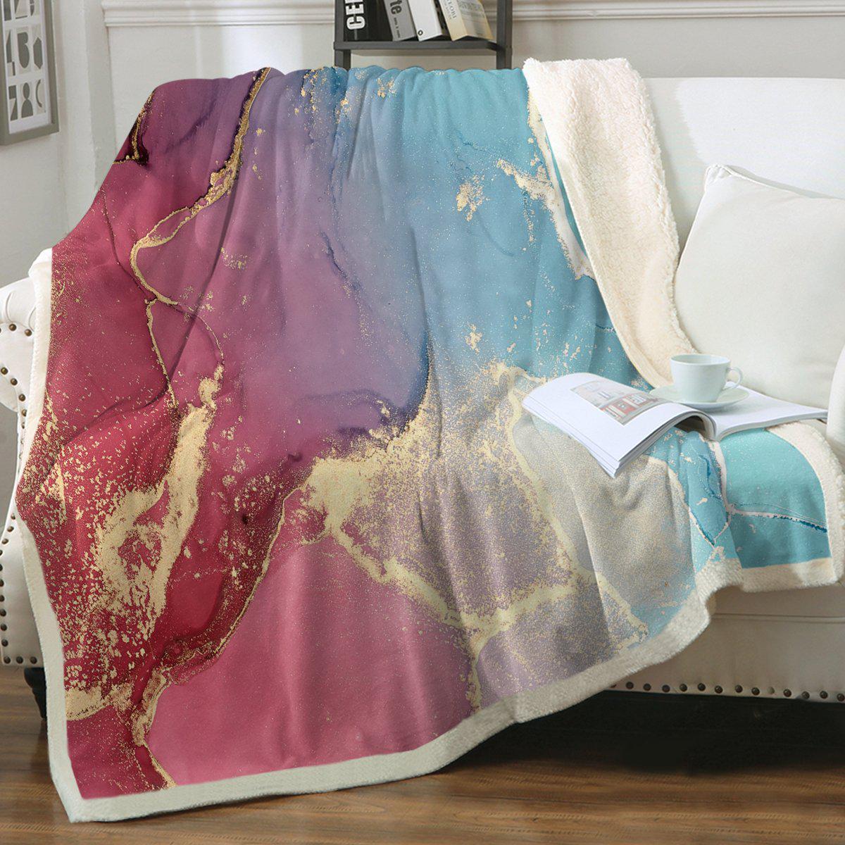 Budelli Beach Soft Sherpa Blanket