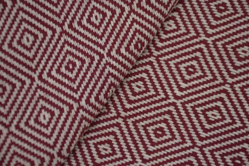 Burgundy 100% Cotton Round Beach Towel