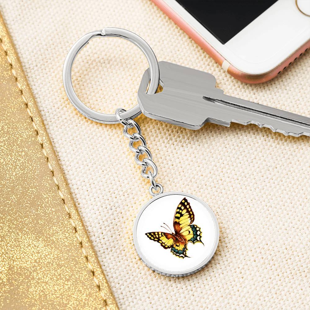 Butterfly Beachy Keychain