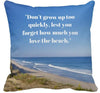 Cape Cod Beach Quote Pillow Cover ❤ SALE!