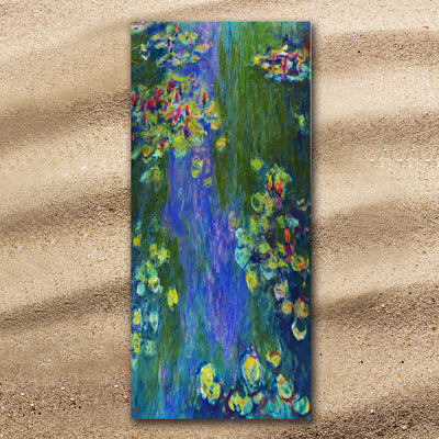 Claude Monet's Water Lilies Extra Large Towel