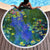 Claude Monet's Water Lilies Round Beach Towel