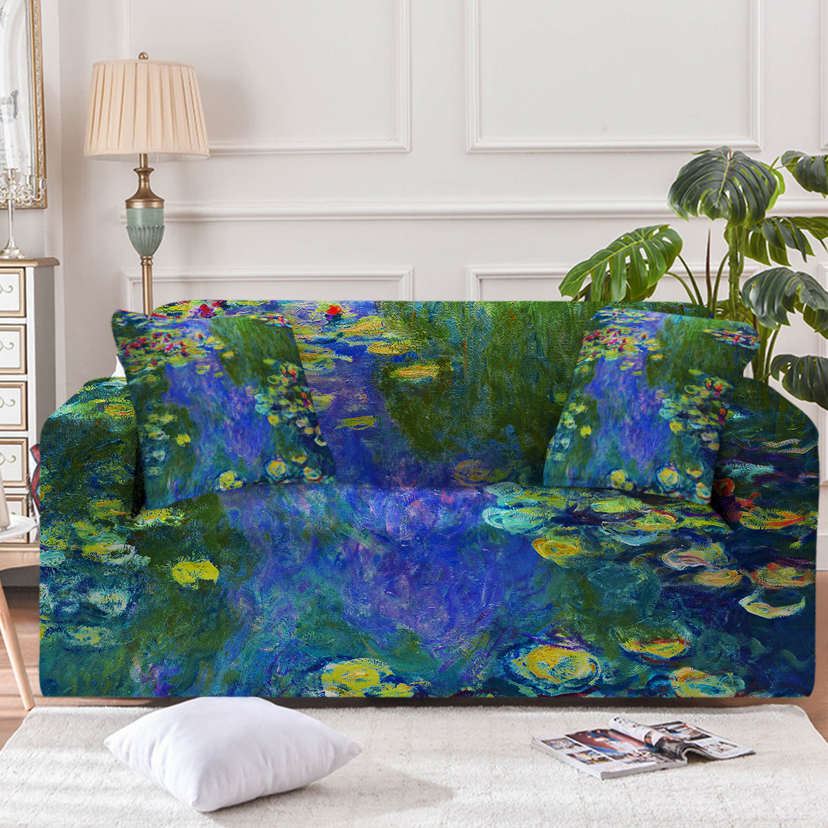 Claude Monet's Water Lilies Couch Cover