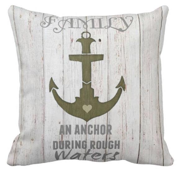Coastal Family Pillow Cover