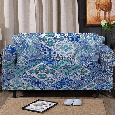 Coastal Mosaic Couch Cover