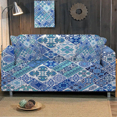 Coastal Mosaic Couch Cover