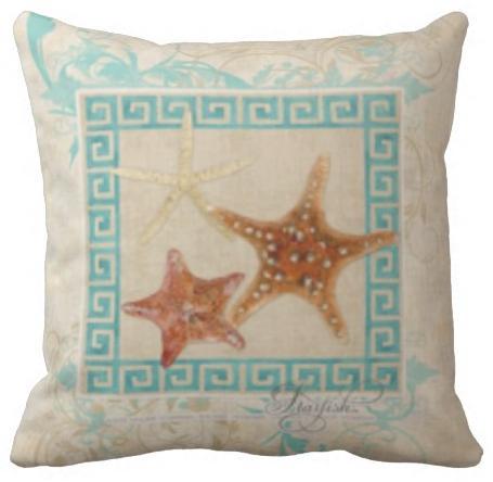 Coastal Starfish Pillow Cover