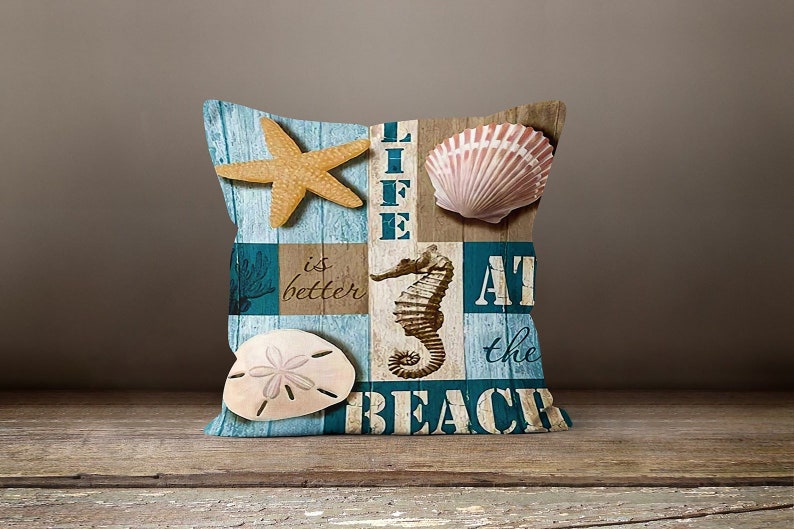 Coastal Quotes Set of 4 Pillow Covers