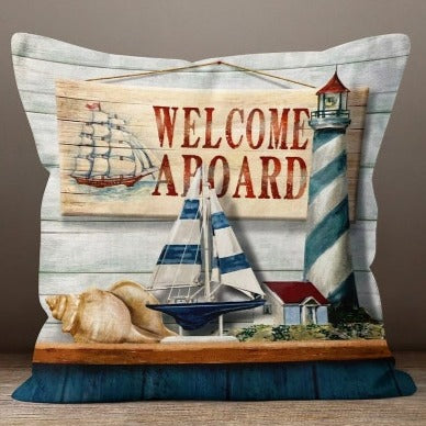 Coastal Quotes Set of 4 Pillow Covers