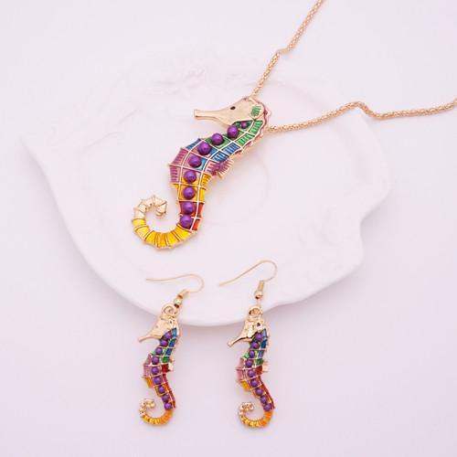 Colorful Seahorse Jewelry Set