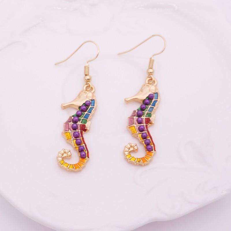 Colorful Seahorse Jewelry Set