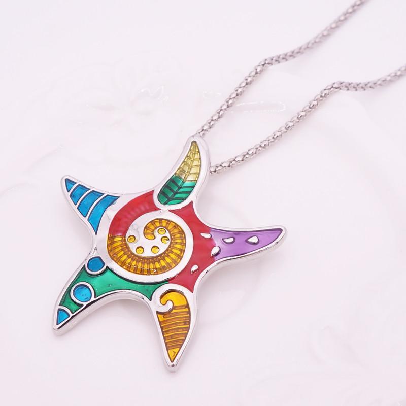 Colorful Starfish Jewelry Set