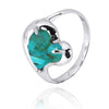 Compressed Turquoise Cocktail Ring