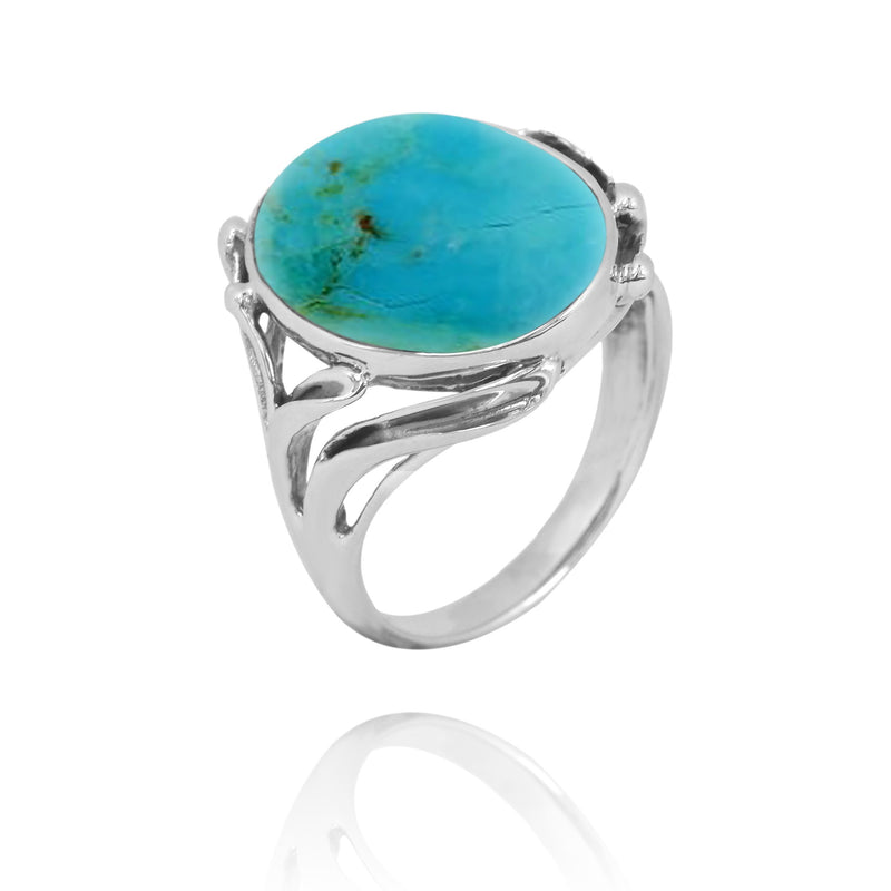 Compressed Turquoise Cocktail, Statement Ring