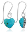 Compressed Turquoise Drop Earrings