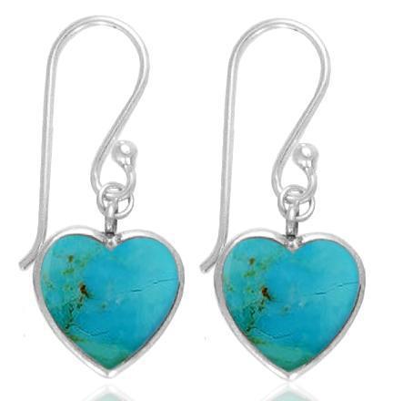 Compressed Turquoise Drop Earrings