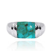 Compressed Turquoise Gemstone Ring