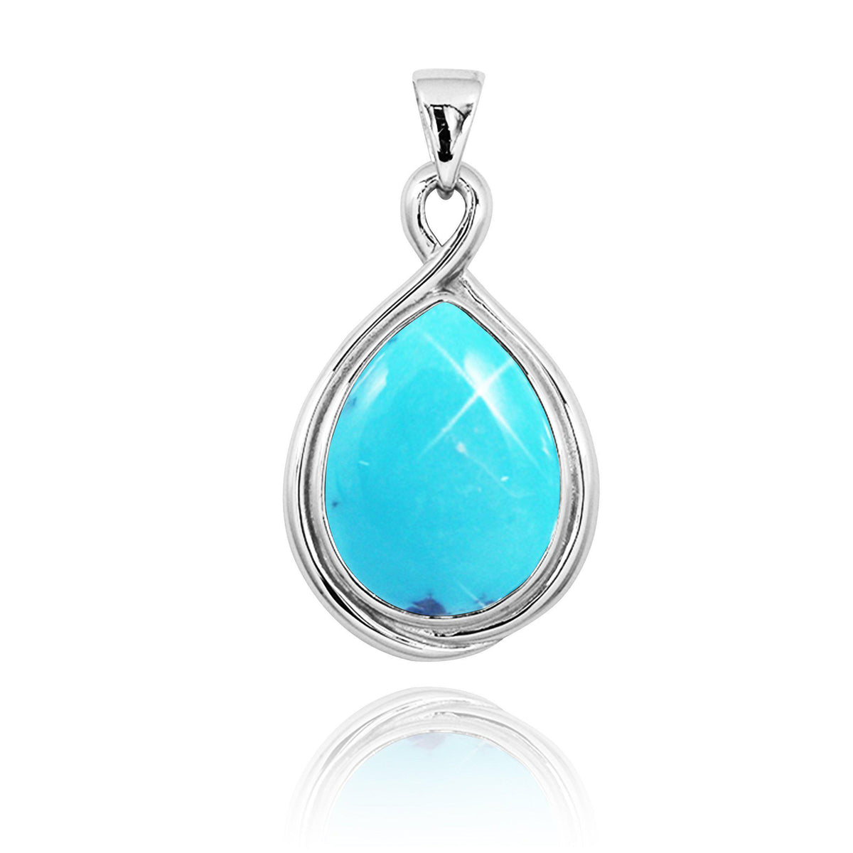 Compressed Turquoise Pendant