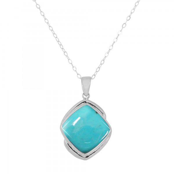 Compressed Turquoise Pendant