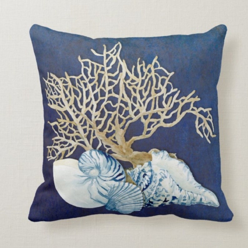 Coral Sealife Set of 4 Pillow Covers