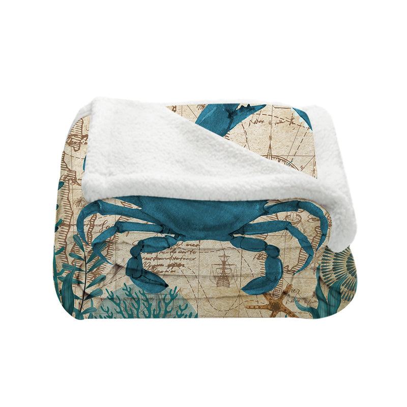 Crab Love Bedspread Blanket